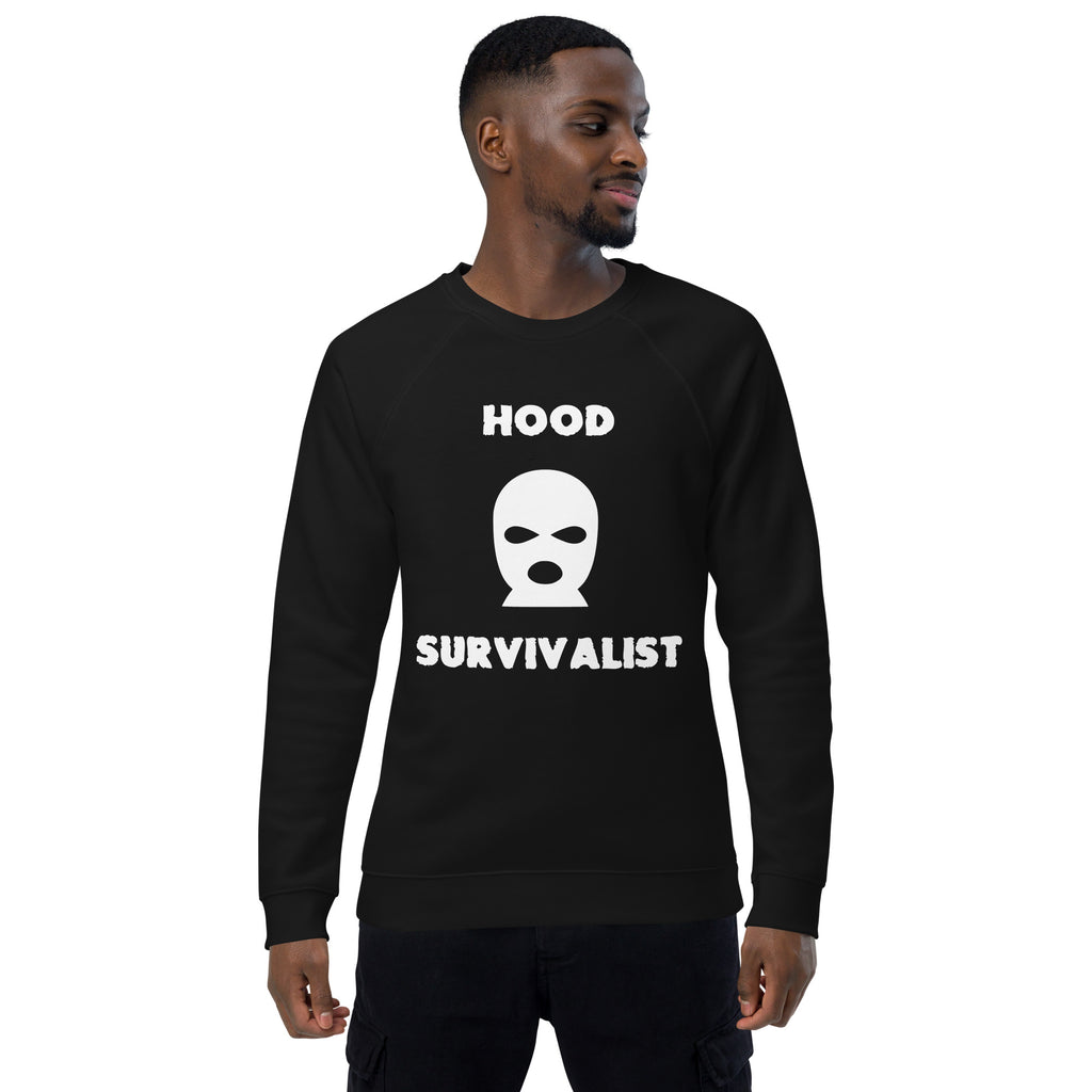 Hoood Survivalist Classic Goon Mask Logo organic raglan sweatshirt