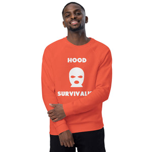 Hoood Survivalist Classic Goon Mask Logo organic raglan sweatshirt