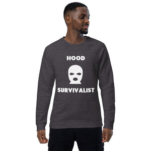 Hoood Survivalist Classic Goon Mask Logo organic raglan sweatshirt