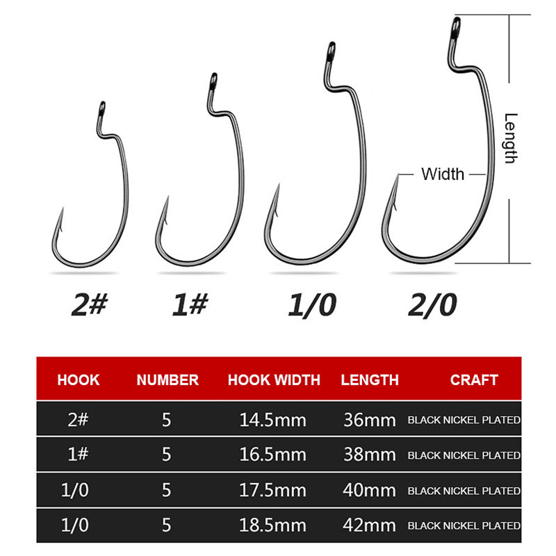 distance between fishing hook sinker 101pcs Night Luminous Beads Offset Hooks Fishing Sinkers Ready Bottom Texas Fishing Rigs – Hood Survivalist