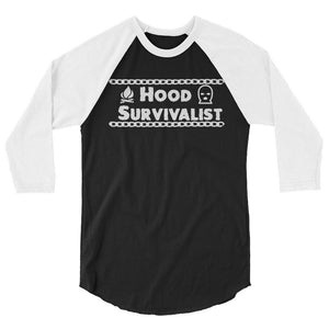 Hood Survivalist Classic Chain Baseball T shirt - Hood Survivalist