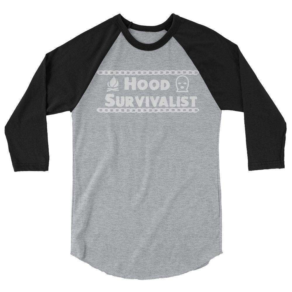 Hood Survivalist Classic Chain Baseball T shirt - Hood Survivalist