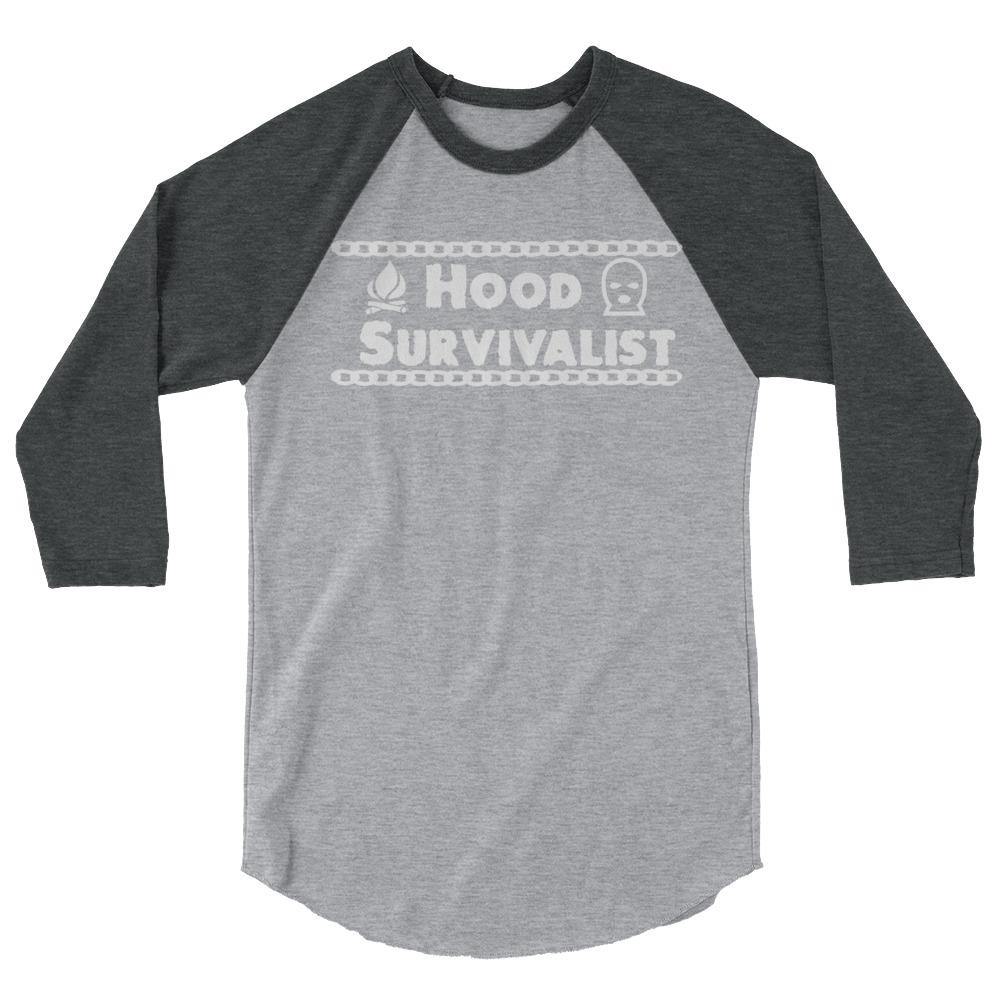 Hood Survivalist Classic Chain Baseball T shirt - Hood Survivalist