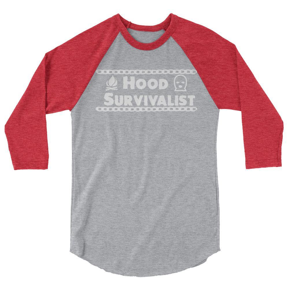 Hood Survivalist Classic Chain Baseball T shirt - Hood Survivalist