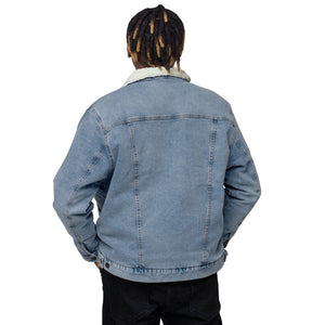 Hood Survivalist classic goon logo denim sherpa jacket